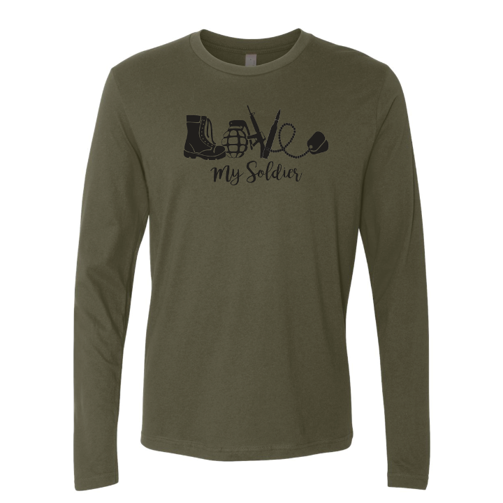 Love My Soldier Longsleeve (Military Green)