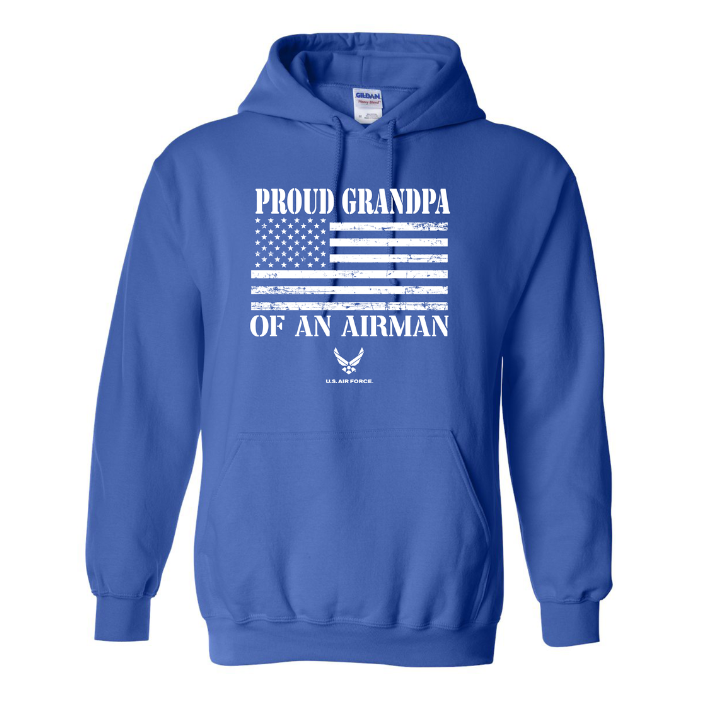 Proud Grandpa of an Airman | US Air Force Hoodie