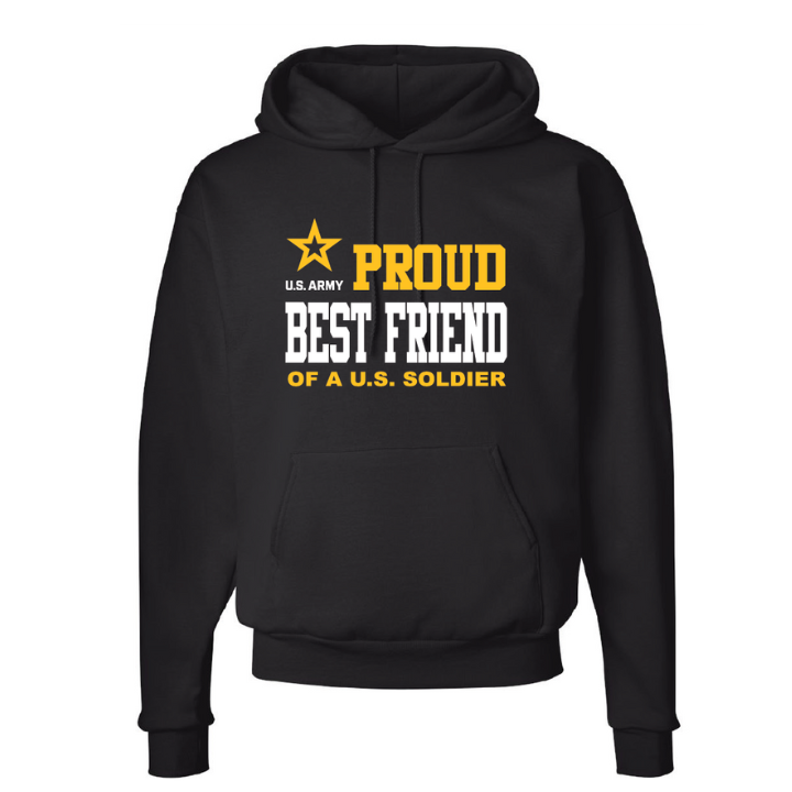 U.S. Army Proud Best Friend Hoodie (Black)