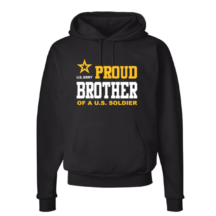 U.S. Army Proud Brother Hoodie (Black)
