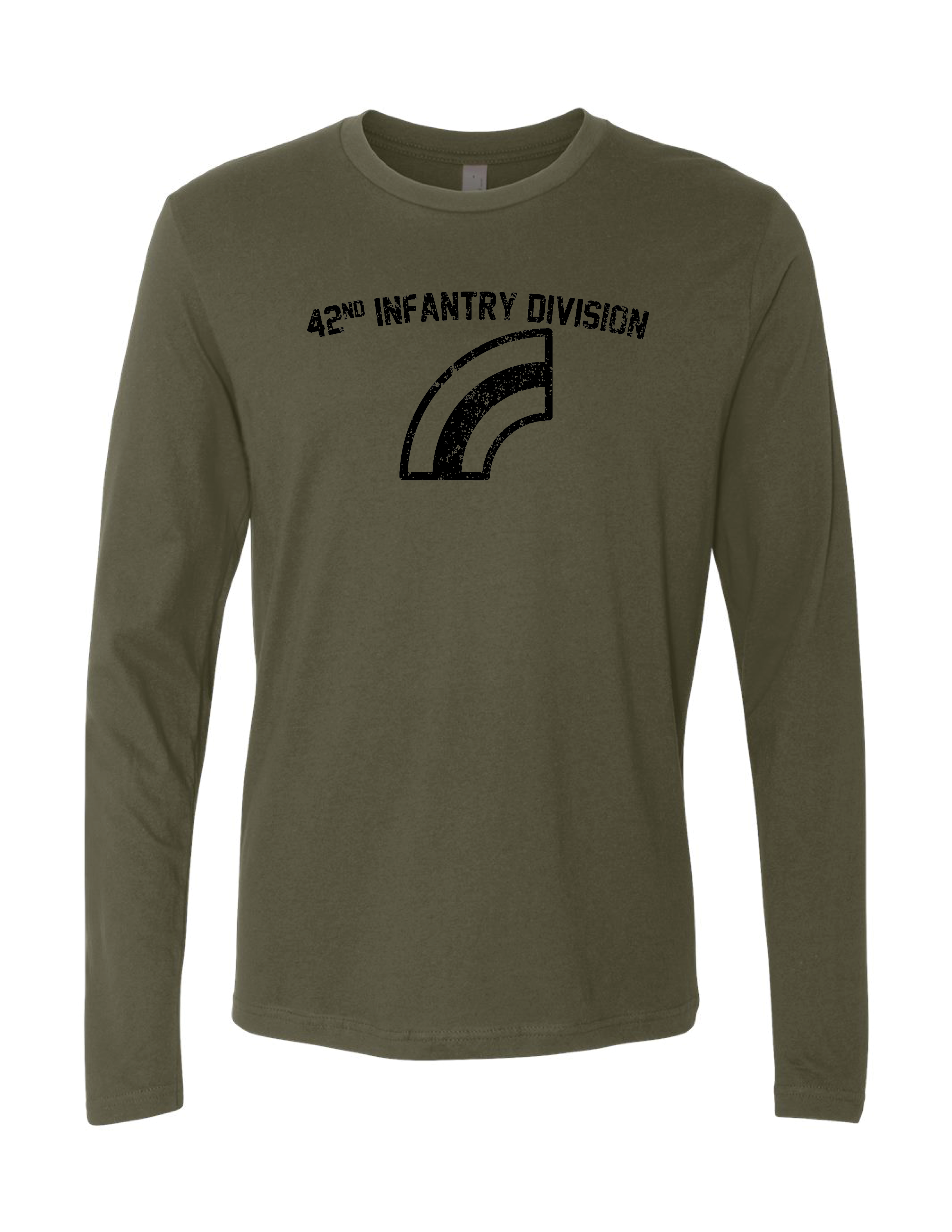 42nd Infantry Division Long Sleeve T-Shirt (Military Green)