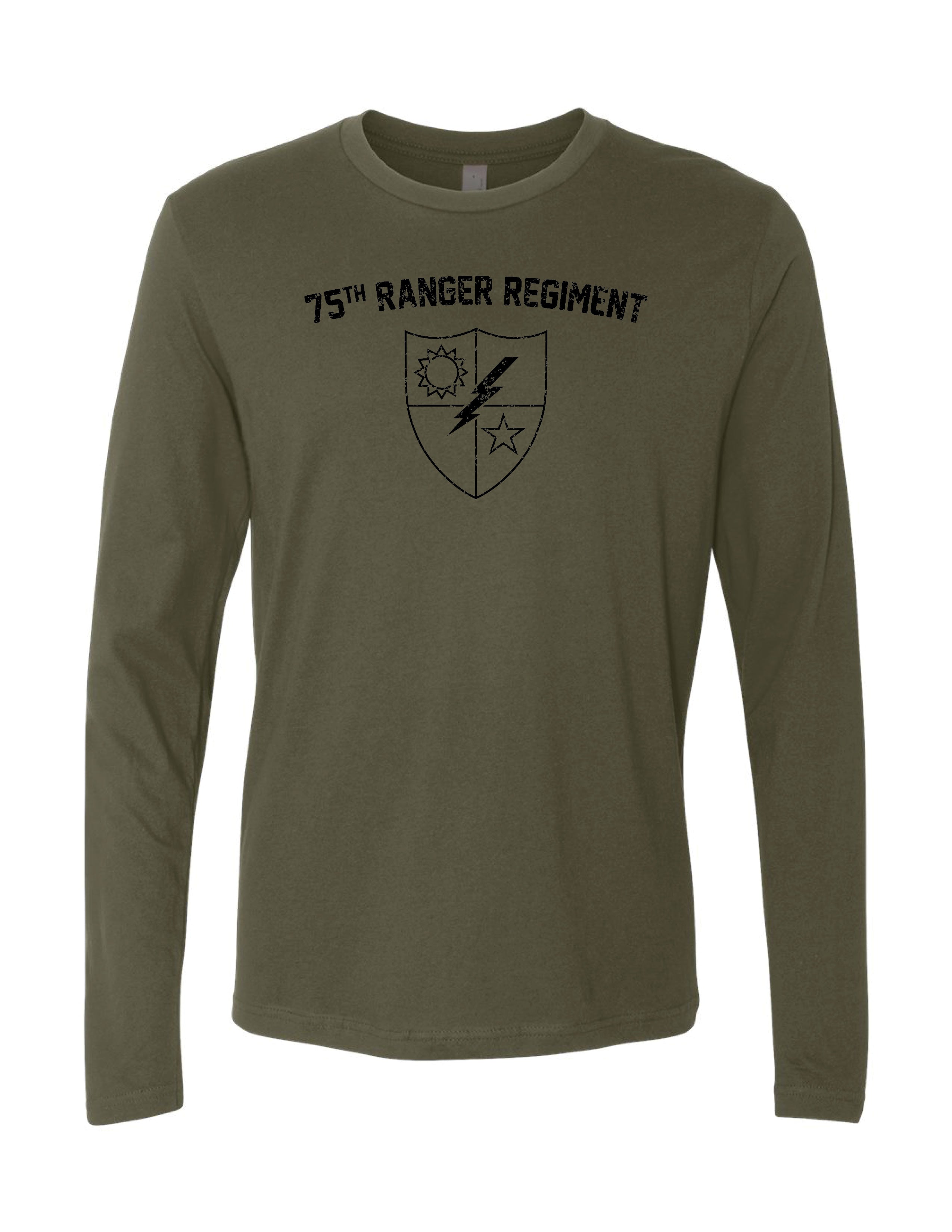 75th Ranger Regiment Long Sleeve T-Shirt (Military Green)