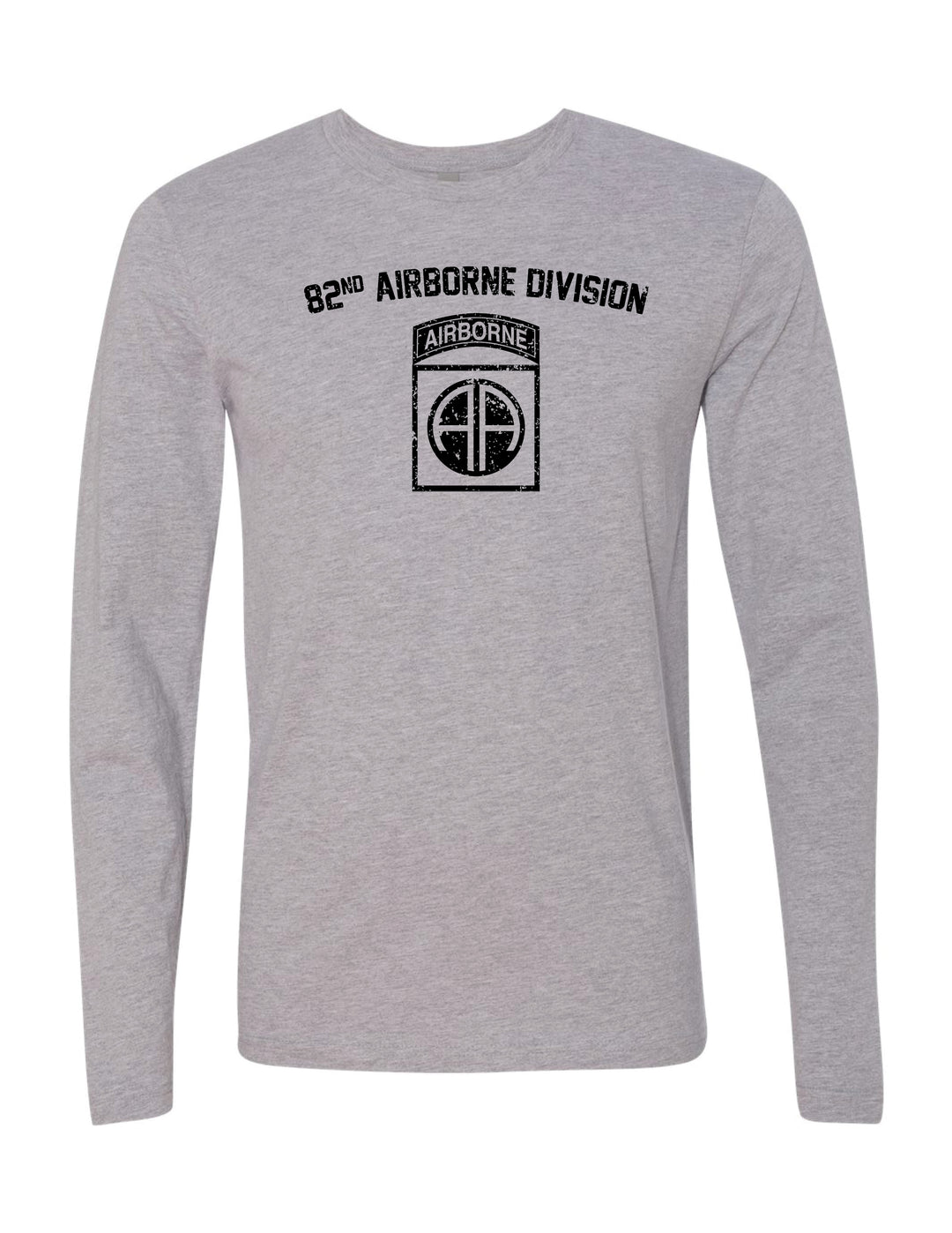 82nd Airborne Long Sleeve T-Shirt (Gray)