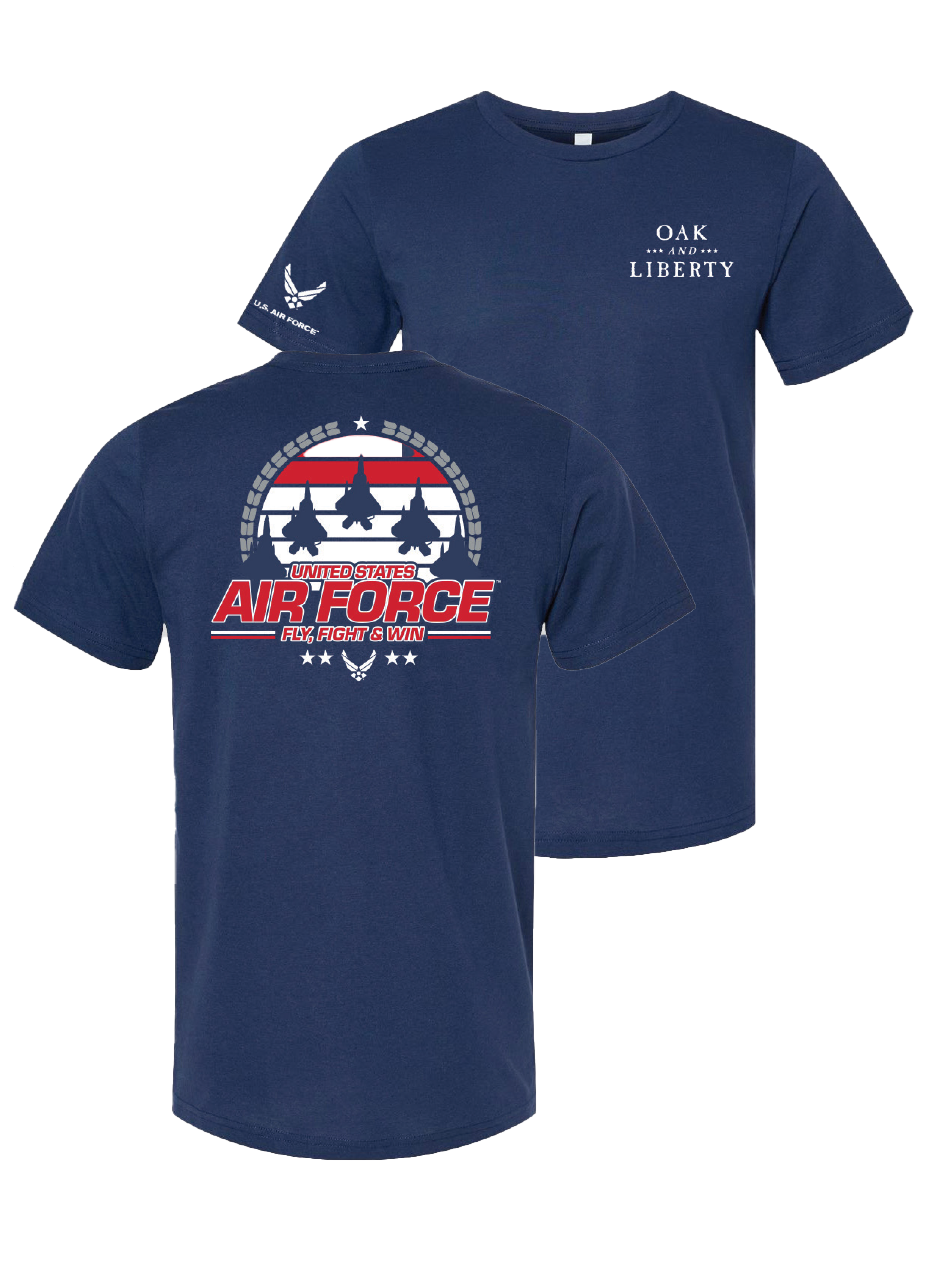 U.S. Air Force Fly, Flight, Win T-Shirt (Blue)