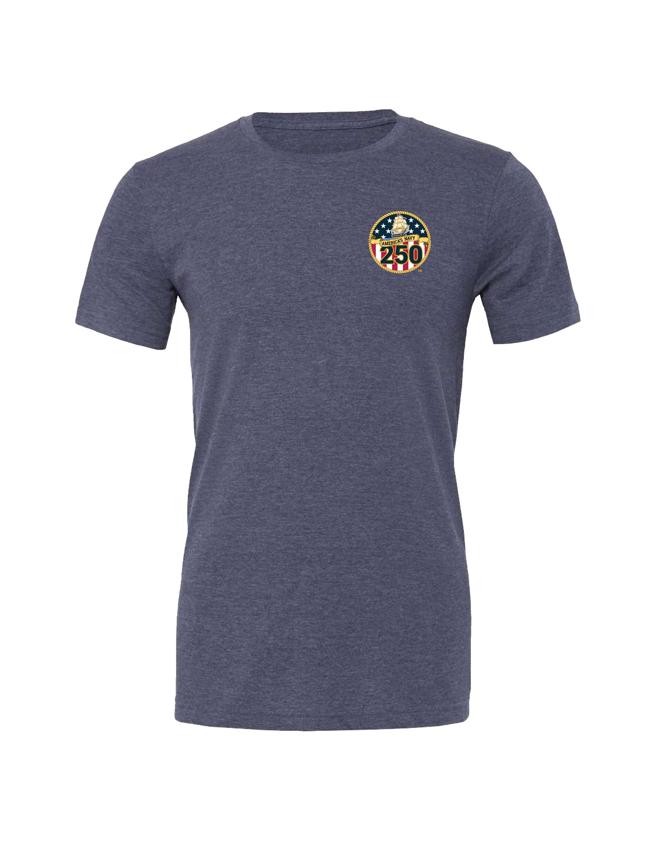 Navy 250th Birthday T-Shirt (Heather Navy)