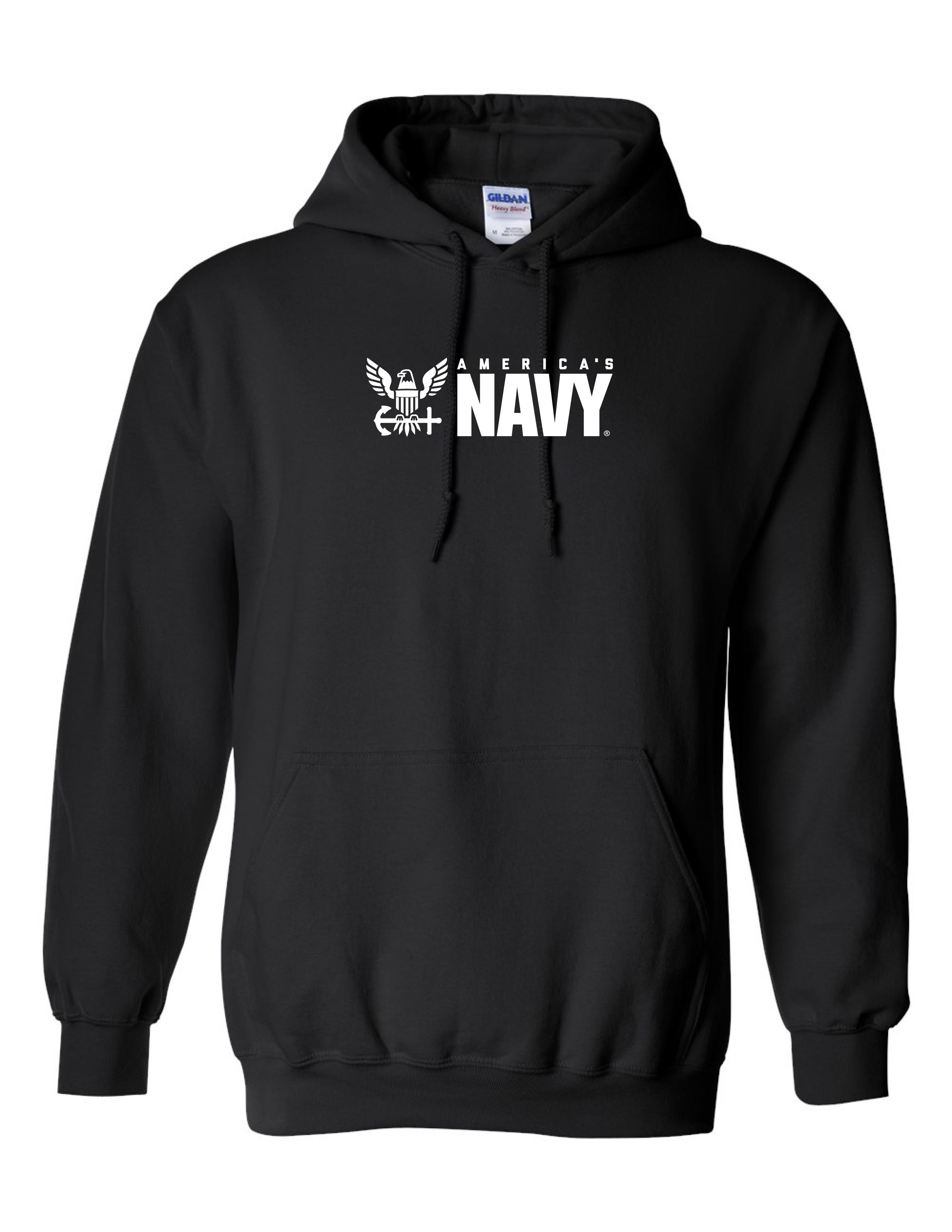 Navy Logo Hoodie (Black)