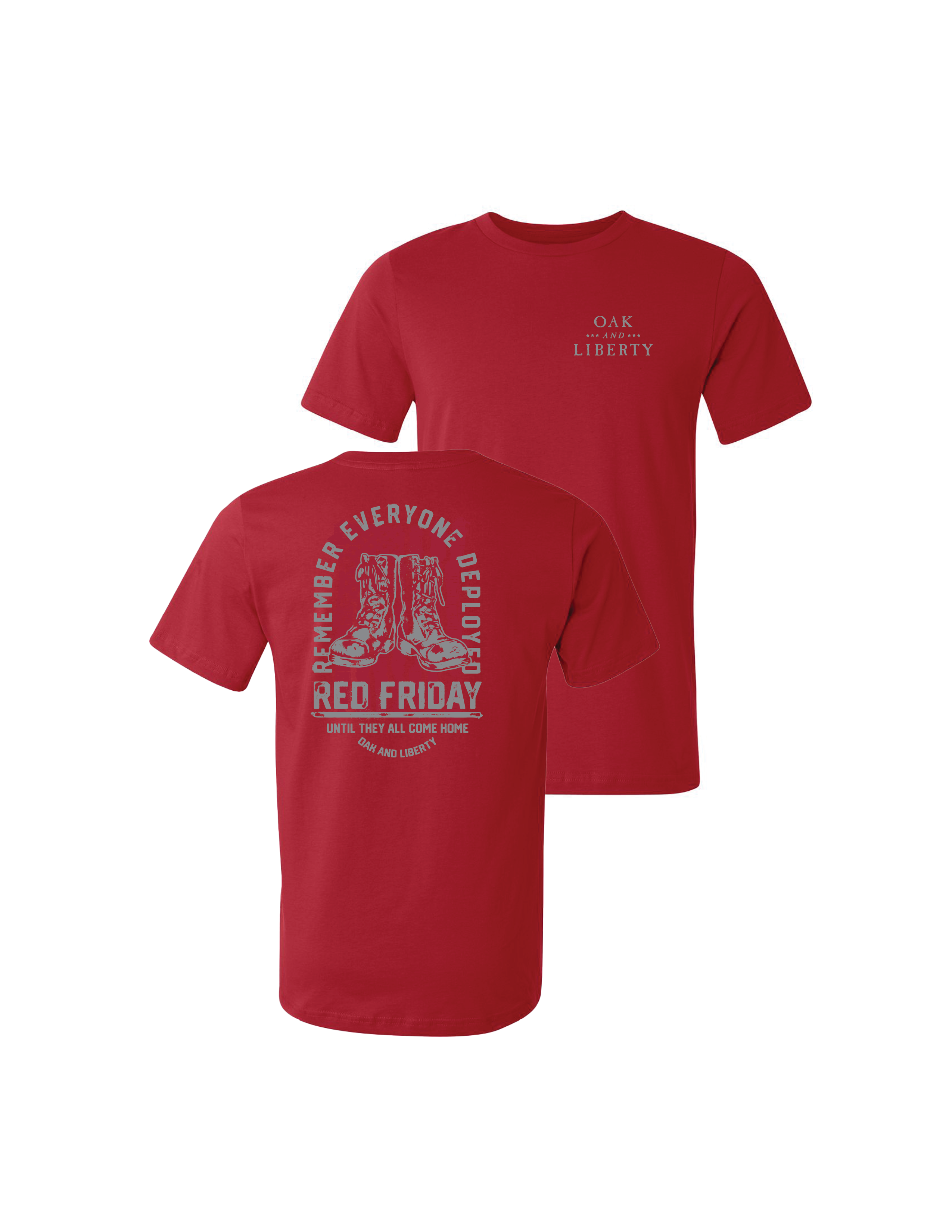 Made in the USA RED Friday T-Shirt - Red