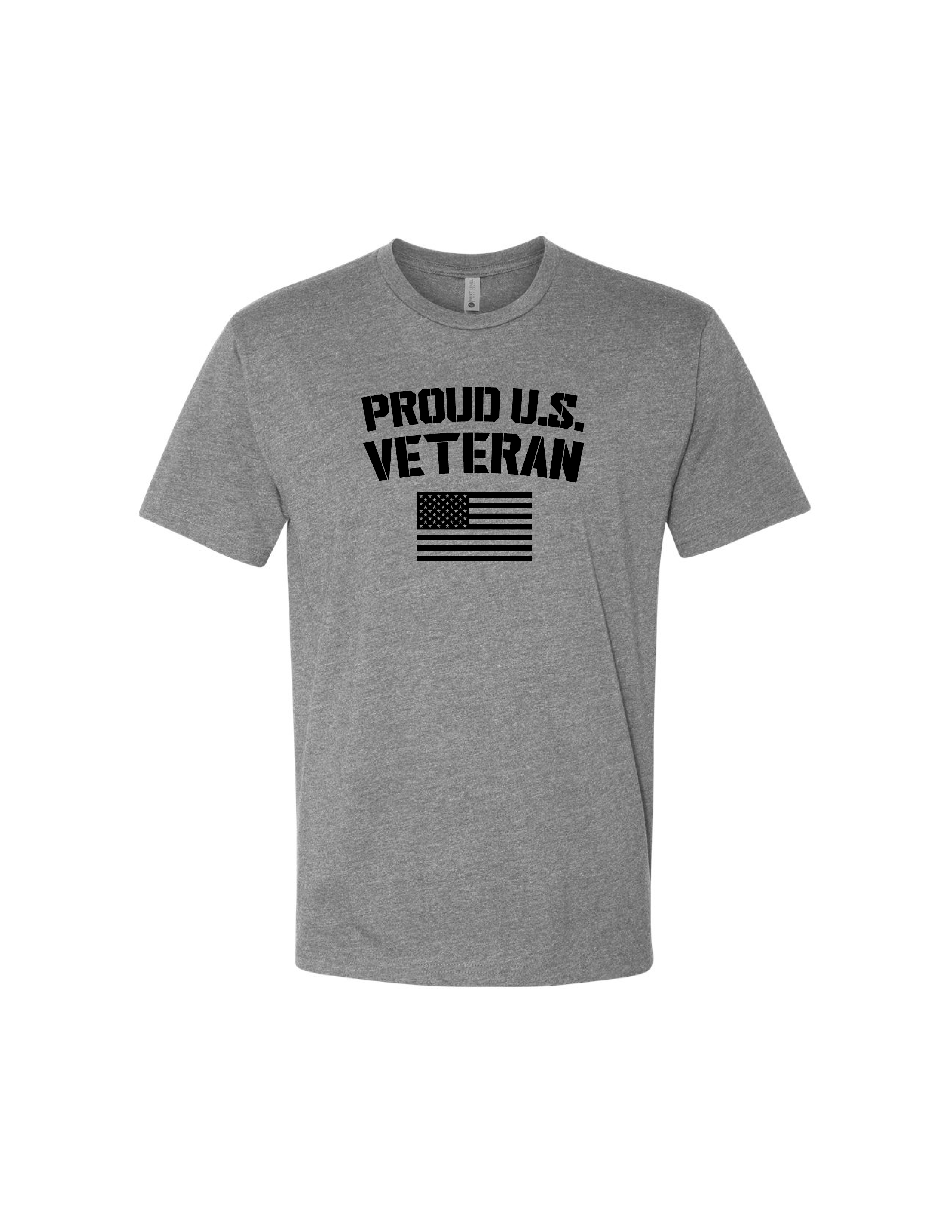 Proud U.S. Veteran T-Shirt (Grey)