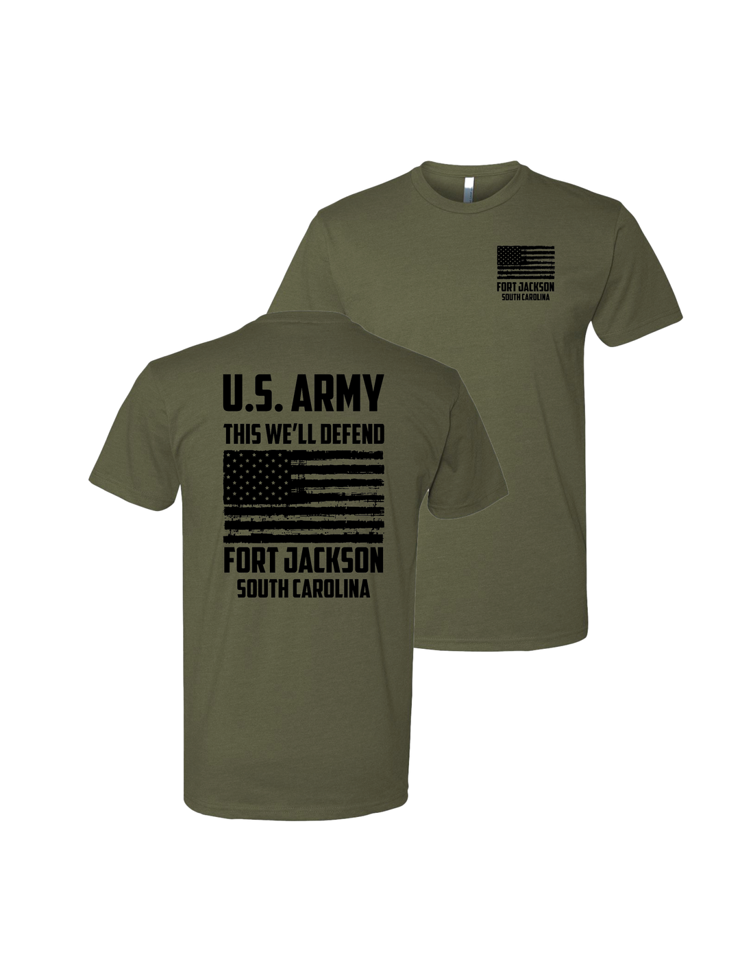 Fort Jackson This We'll Defend T-Shirt (Military Green)
