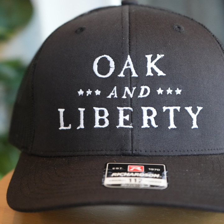 Oak and Liberty Trucker Hat (Black)