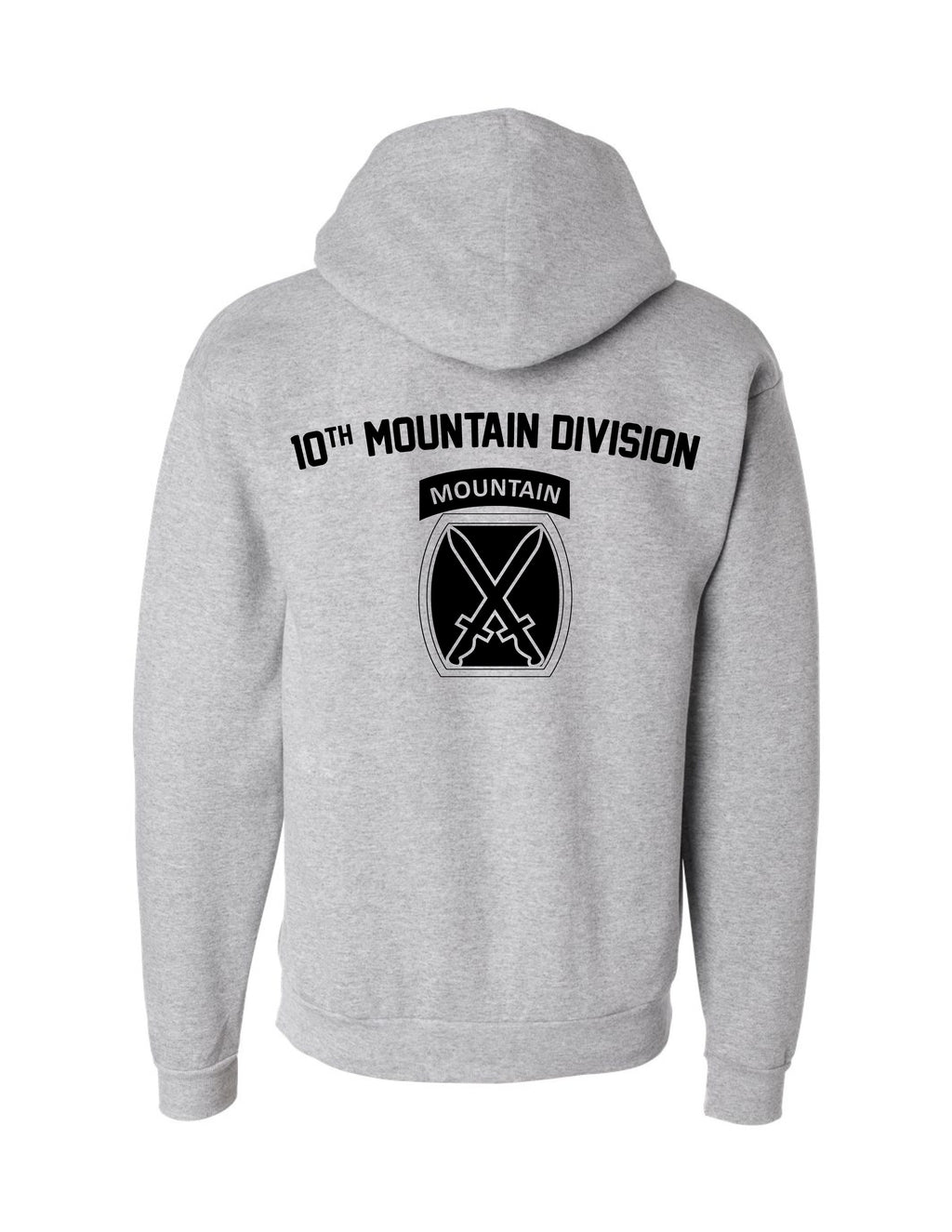 10th Mountain Hoodie (Gray)