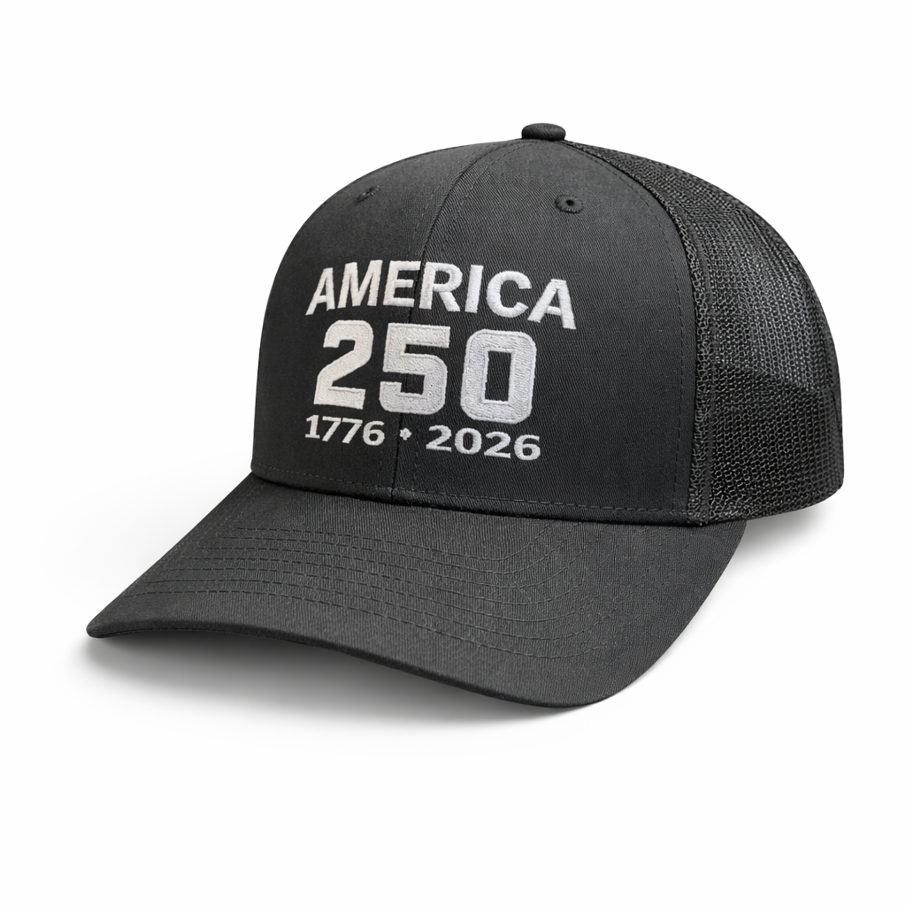 America 250 Anniversary Hat – 1776-2026 Patriotic Cap | Richardson 112 Black