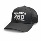 America 250 Anniversary Hat – 1776-2026 Patriotic Cap | Richardson 112 Black