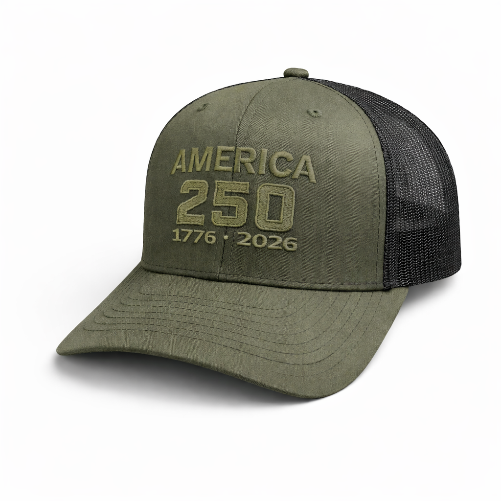 America 250 Anniversary Hat – 1776-2026 Patriotic Cap | Richardson 112 Loden/Black