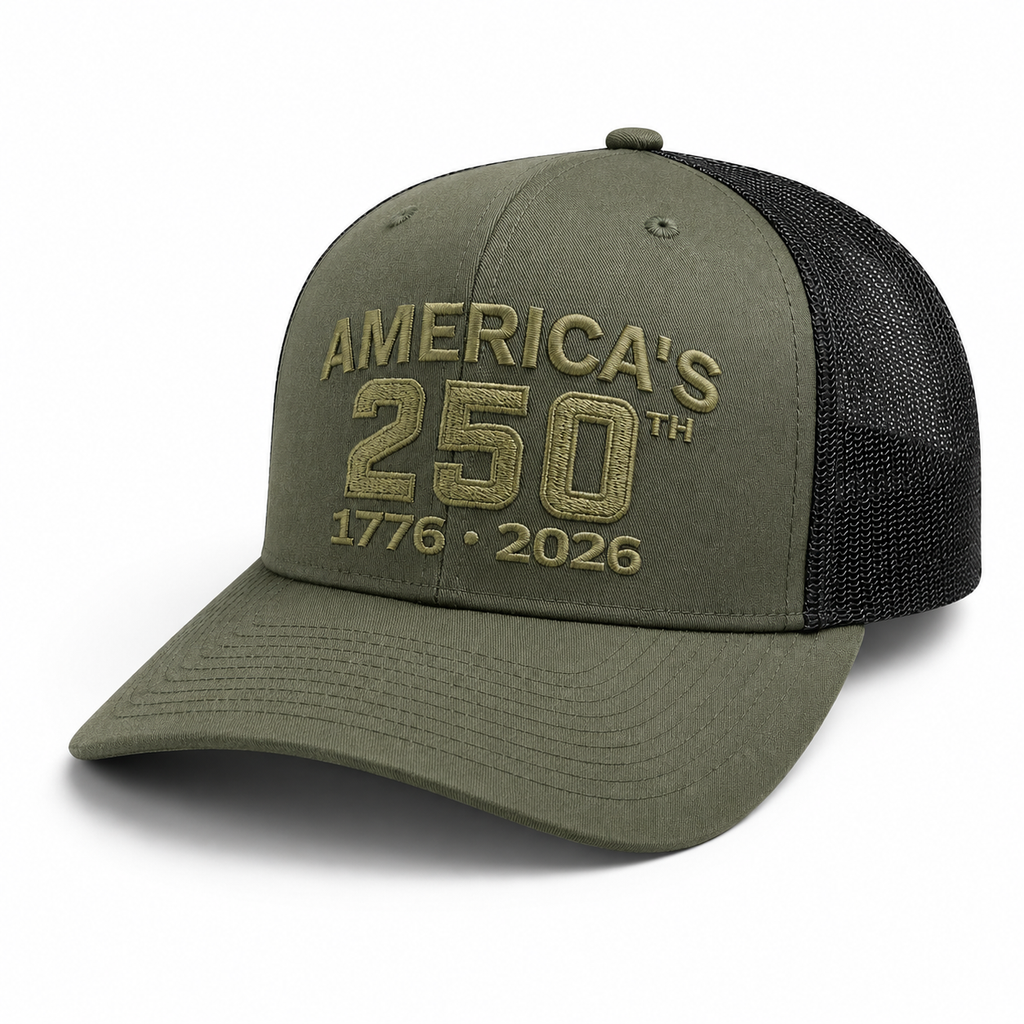 America's 250th Anniversary Hat – 1776-2026 Patriotic Cap | Richardson 112 Loden/Black