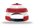 USA Flag Patch Hat, Richardson 112PM Printed Mesh Trucker | Navy/Stars and Stripes
