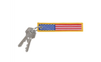 American Flag Embroidered Keychain