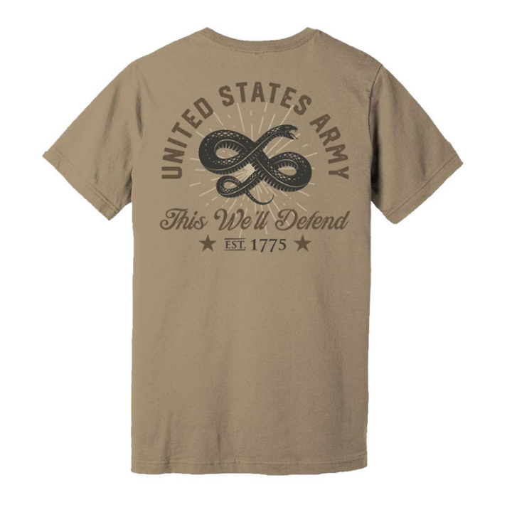 U.S. Army™ Snake This We'll Defend T-Shirt (Coyote Brown)