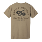 U.S. Army Snake This We'll Defend T-Shirt (Coyote Brown)