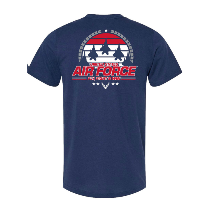 U.S. Air Force Fly, Flight, Win T-Shirt (Blue)