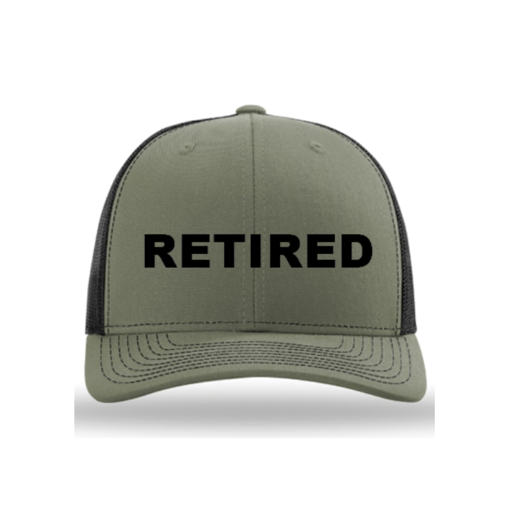 Retired Trucker Hat - Military Green