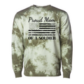 Proud Mom of a Soldier Sweatshirt (Tie Dye)