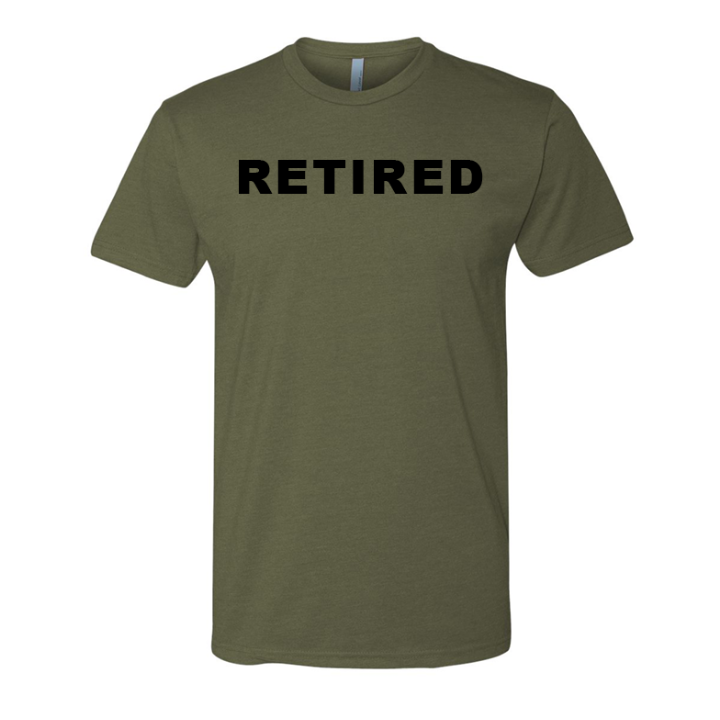 RETIRED T-Shirt (Black & Military Green)