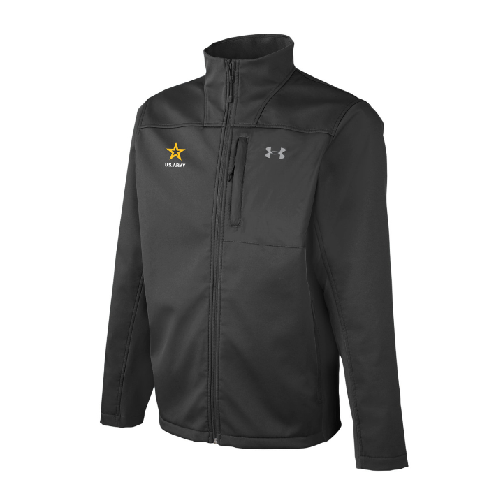 U.S. Army Zip Under Armour Jacket (Black)