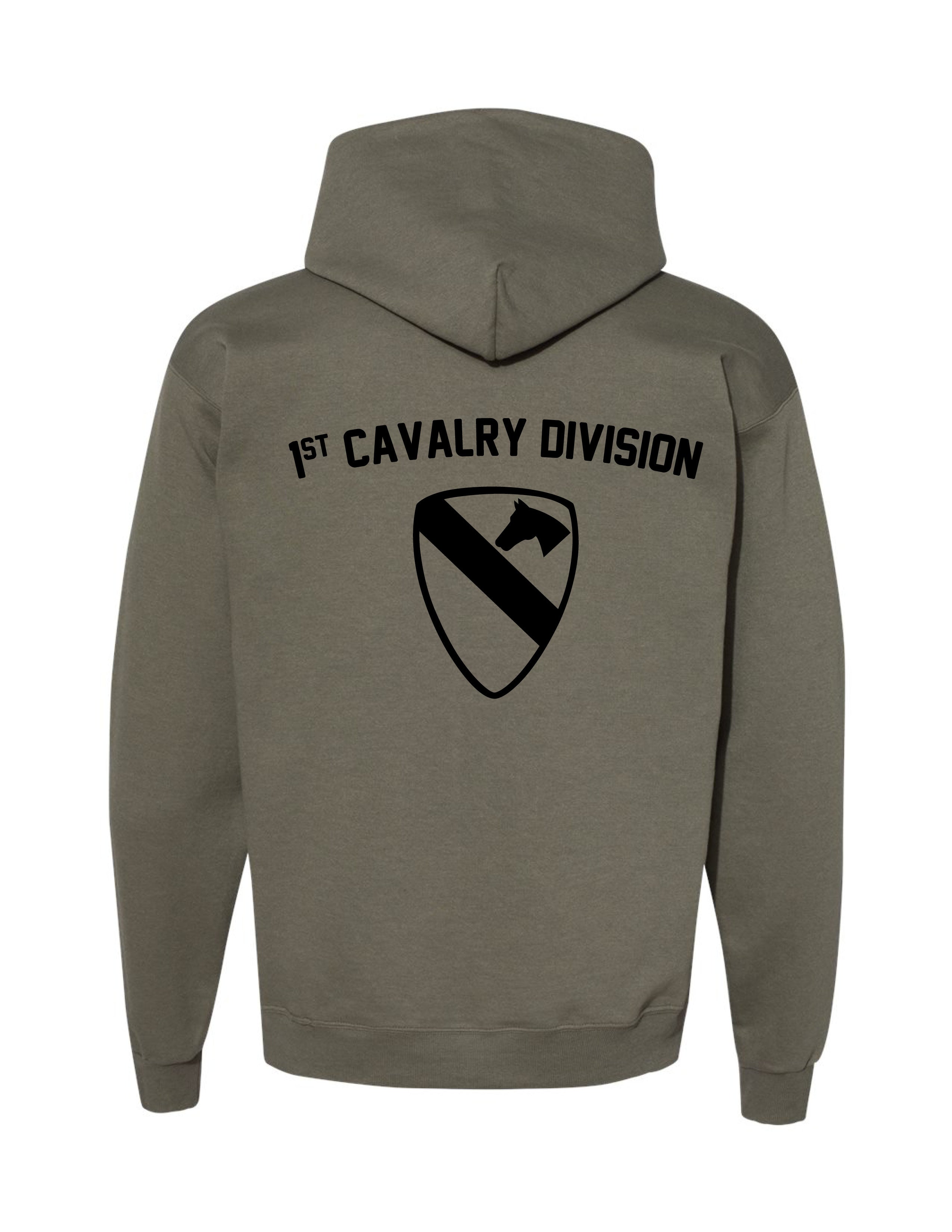 1st CAVALRY DIVISION スカジャン 1st Cavalry Hoodie (Military Green) | Oak and Liberty
