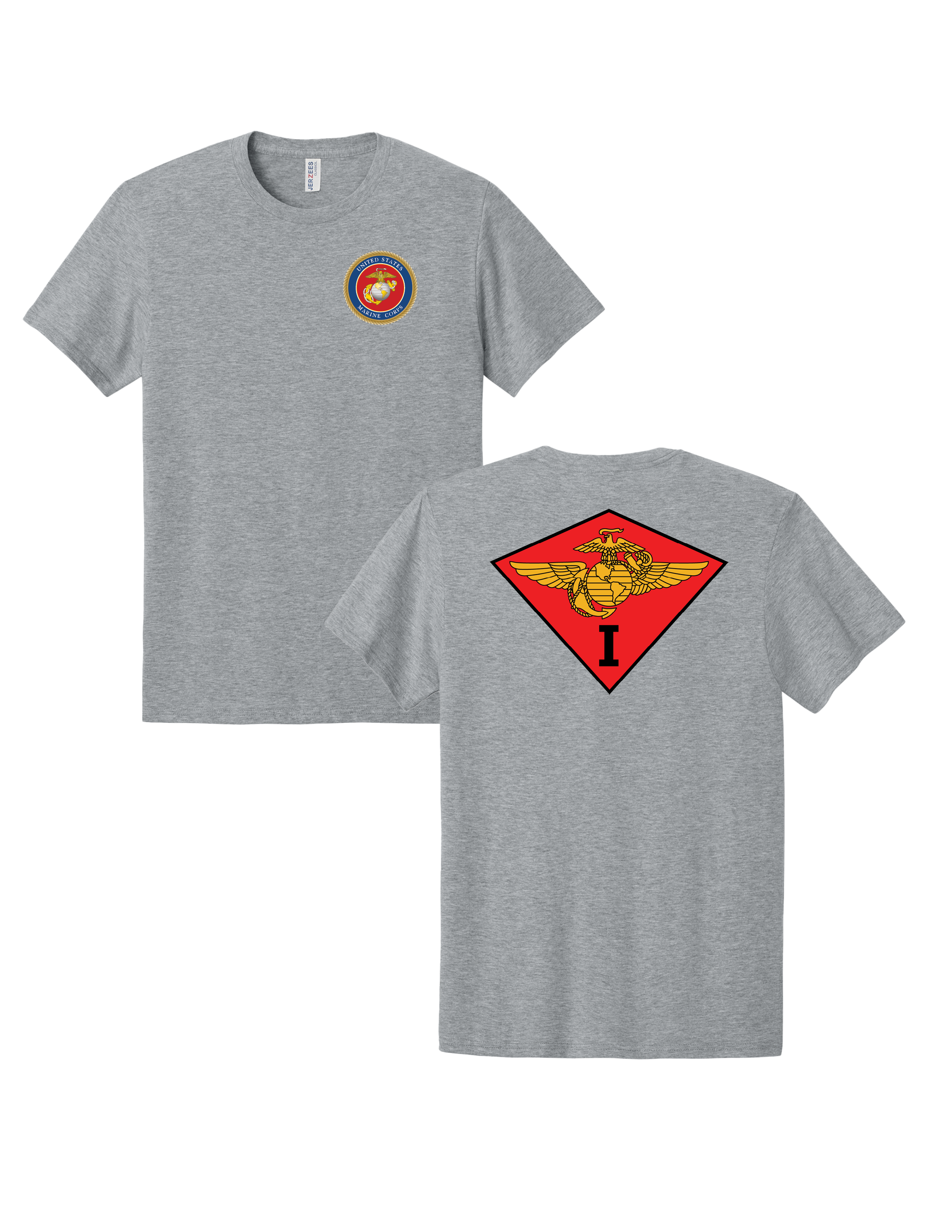 United States Marine Corps 1st Marine Aircraft Wing T-Shirt - Athletic Heather