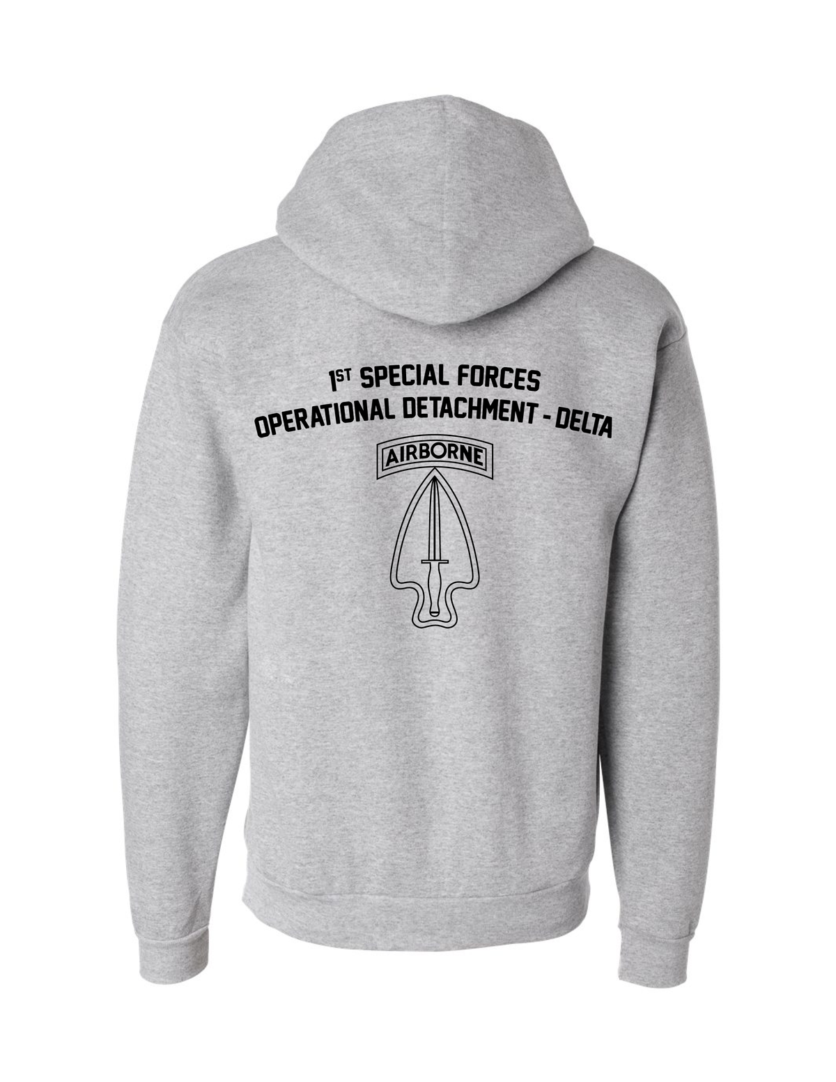 1st Special Forces Operational Detachment-Delta Hoodie (Gray 