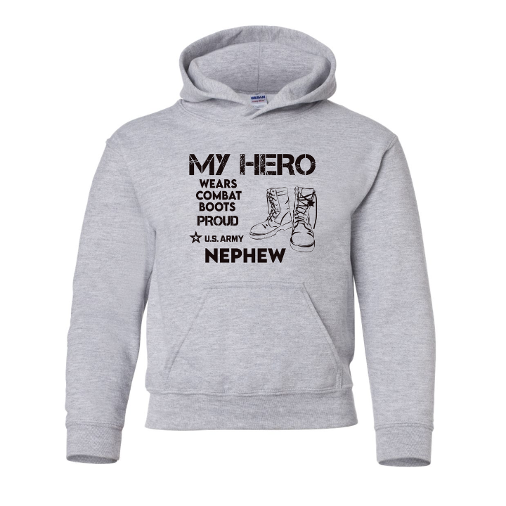 U.S. Army Nephew Youth Hoodie (Grey)