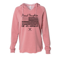 Proud Daughter of an Airman | US Air Force Ladies' Hoodie (Dusty Rose)