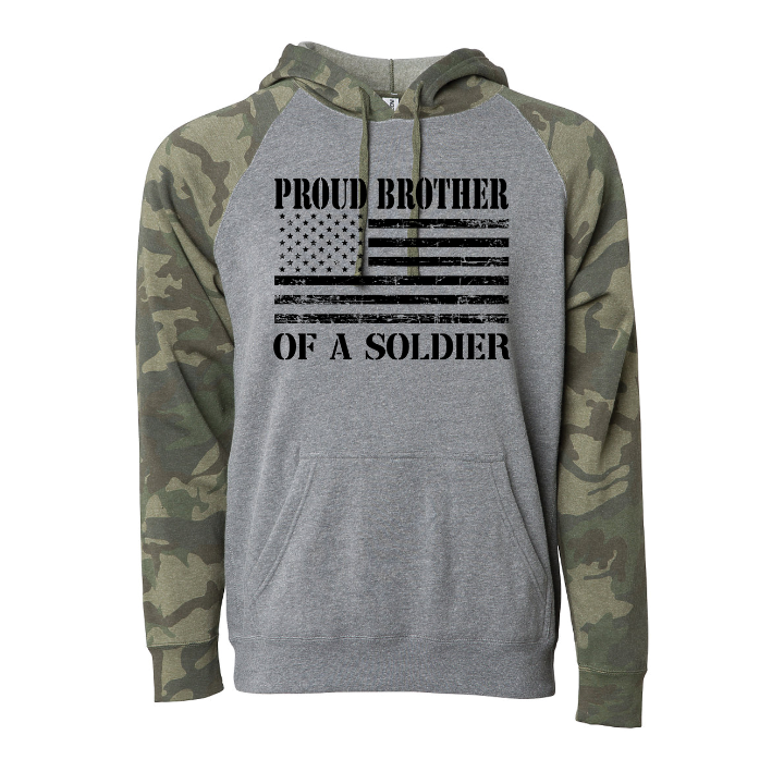 Proud Brother of a Soldier Camo Hoodie (Camo)