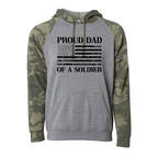 Proud Dad of a Soldier Camo Hoodie (Camo)