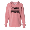 Proud Step Mom of A Soldier Sweatshirt (Dusty Rose)