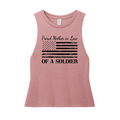 Proud Mother-in-law of a Soldier Muscle Tank (Vintage Rose)