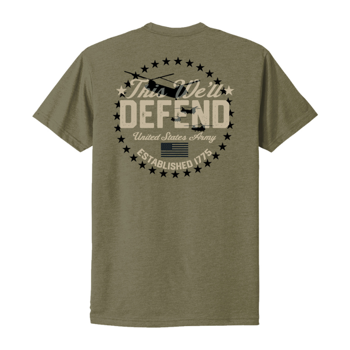 Army T-Shirt This We'll Defend (Military Green)