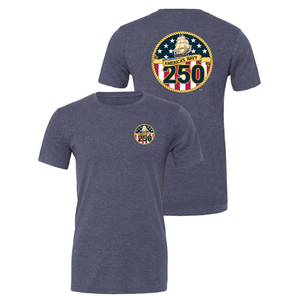 Navy 250th Birthday T-Shirt (Heather Navy)