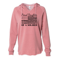 Proud Daughter of a Soldier Hoodie (Dusty Rose)