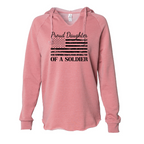 Proud Daughter of a Soldier Hoodie (Dusty Rose)