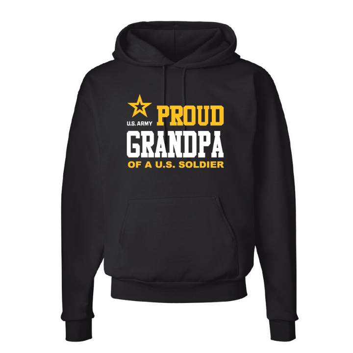 U.S. Army Proud Grandpa Hoodie (Black)