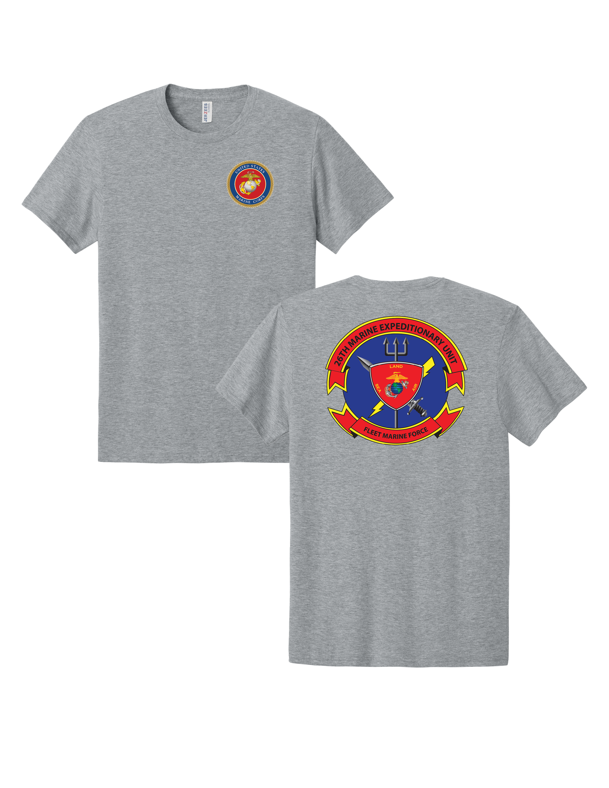 United States Marine Corps 26th Marine Expeditionary Unit T-Shirt - Athletic Heather