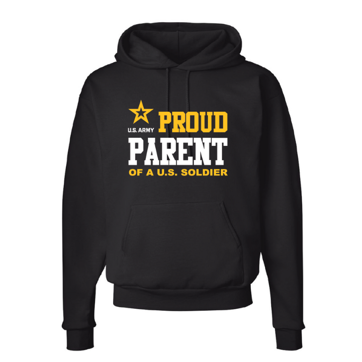 U.S. Army Proud Parent Hoodie (Black)