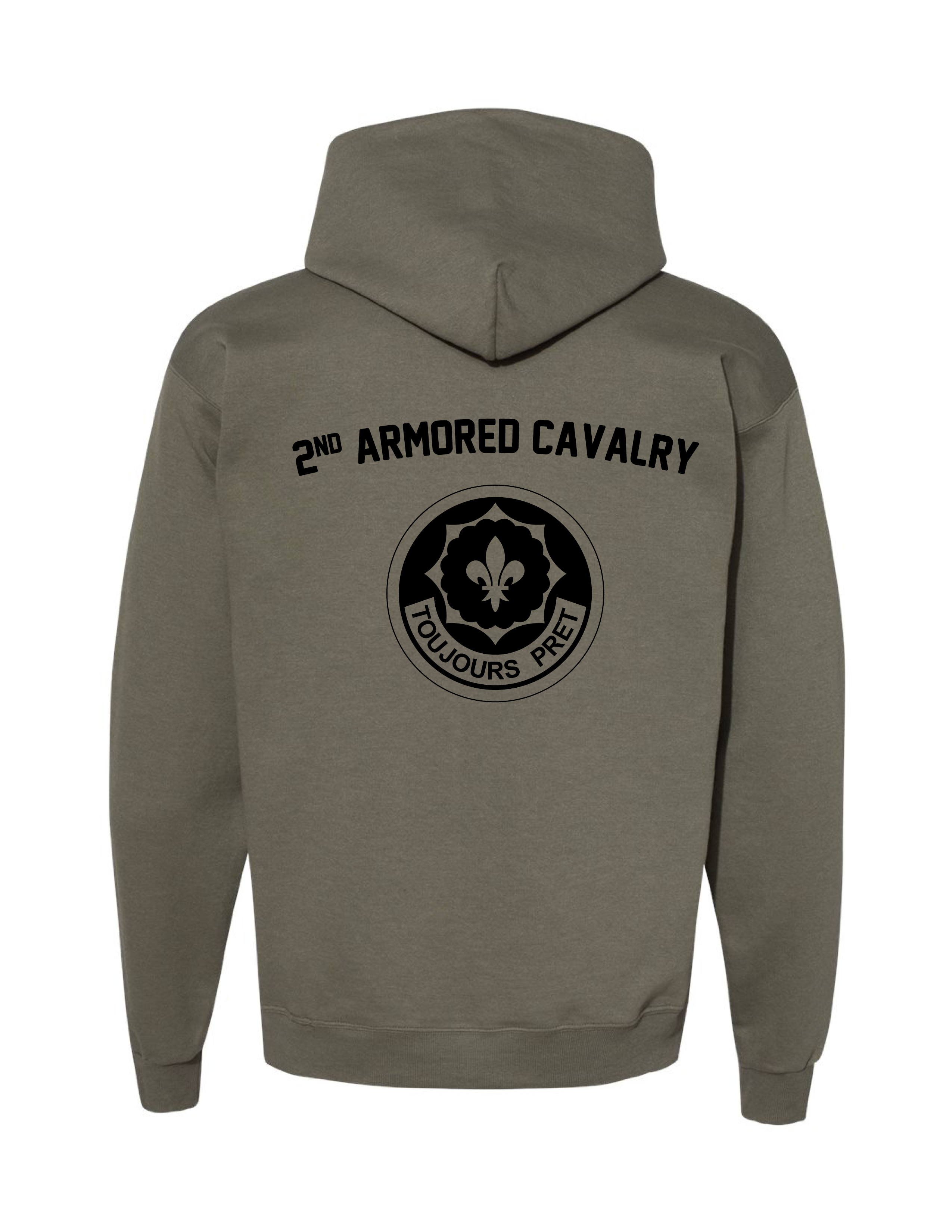 2nd Armored Cavalry Hoodie (Military Green)