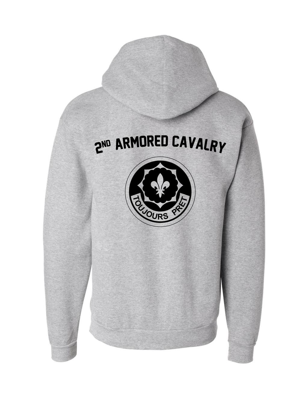 2nd Armored Cavalry Hoodie (Gray)