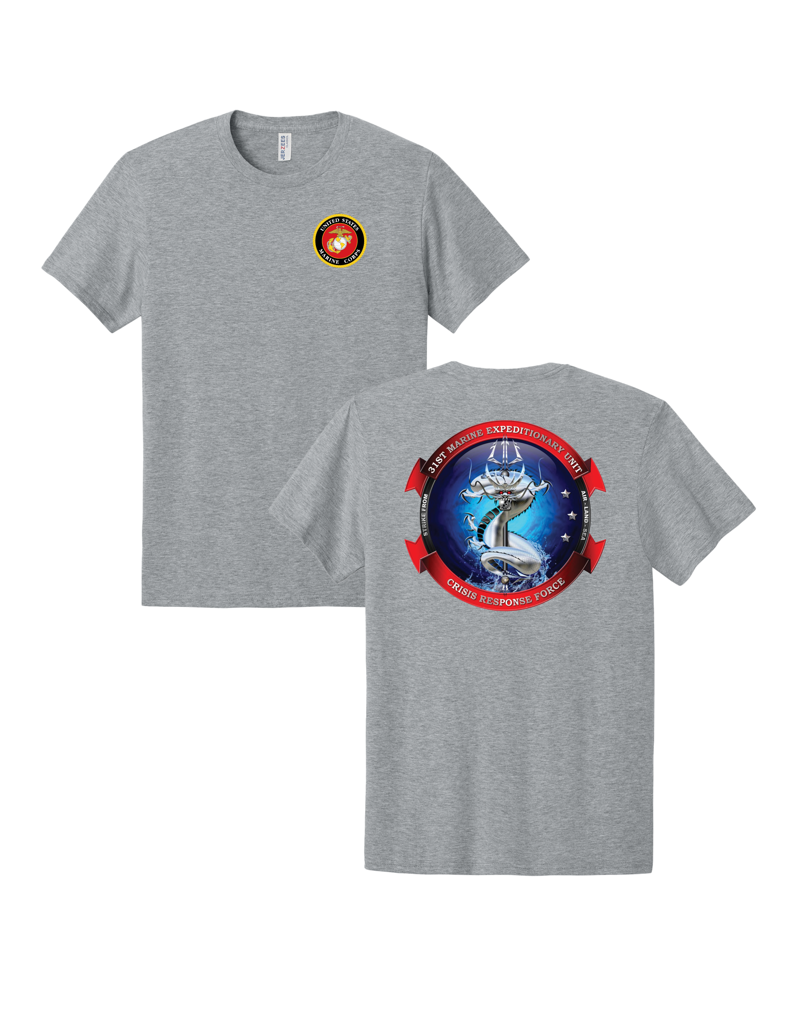 United States Marine Corps 31st Marine Expeditionary Unit T-Shirt - Athletic Heather