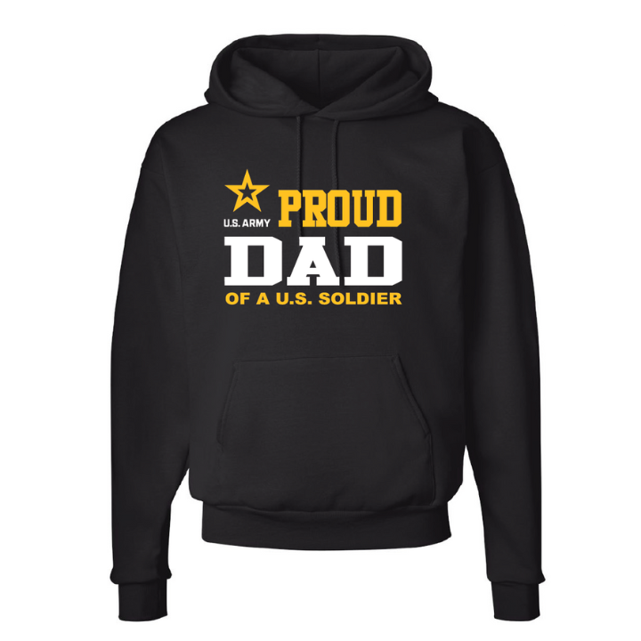 U.S. Army Proud Dad Hoodie (Black)