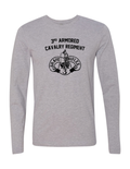 3rd Armored Calvary Regiment Long Sleeve T-Shirt (Gray)