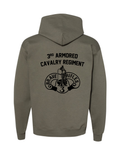 3rd Armored Calvary Regiment Hoodie Military Green)